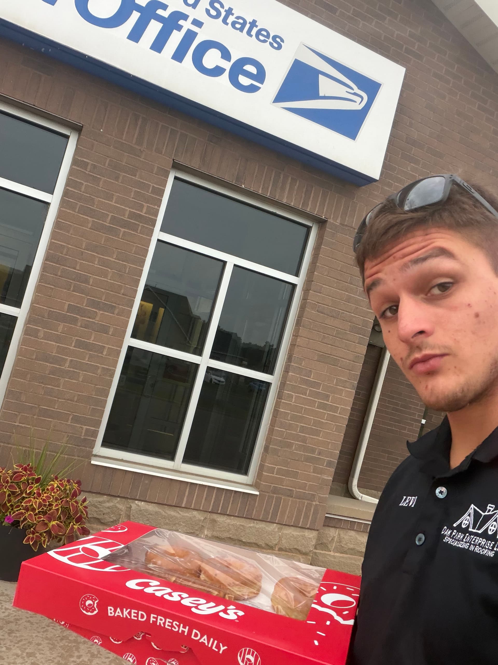 Dropping Off Donuts for the Zimmerman Post Office Crew image