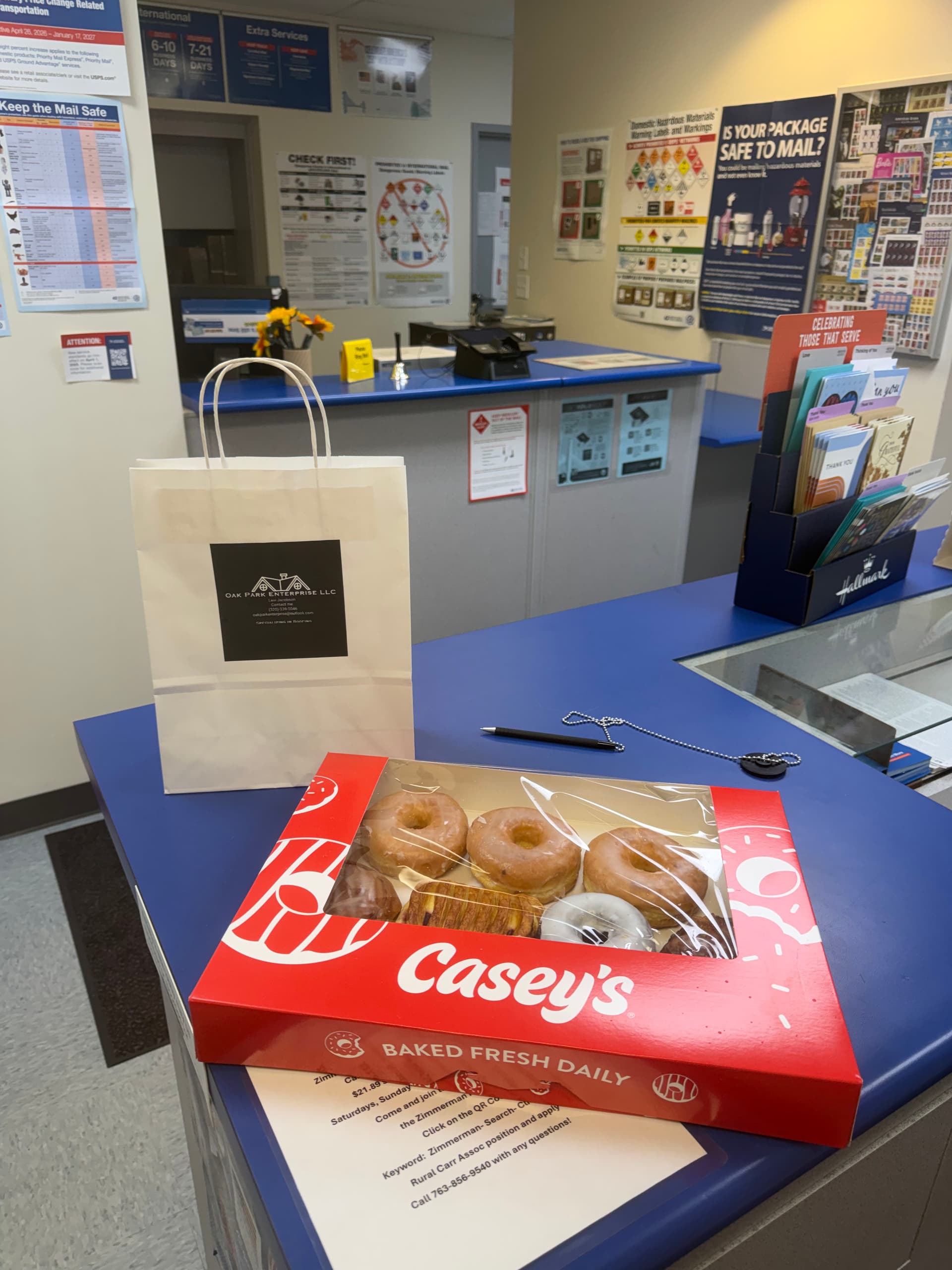 Gallery photos for Dropping Off Donuts for the Zimmerman Post Office Crew: Image #1