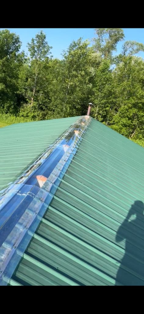 Shiny Skylight Ridge Installation in Mora MN image